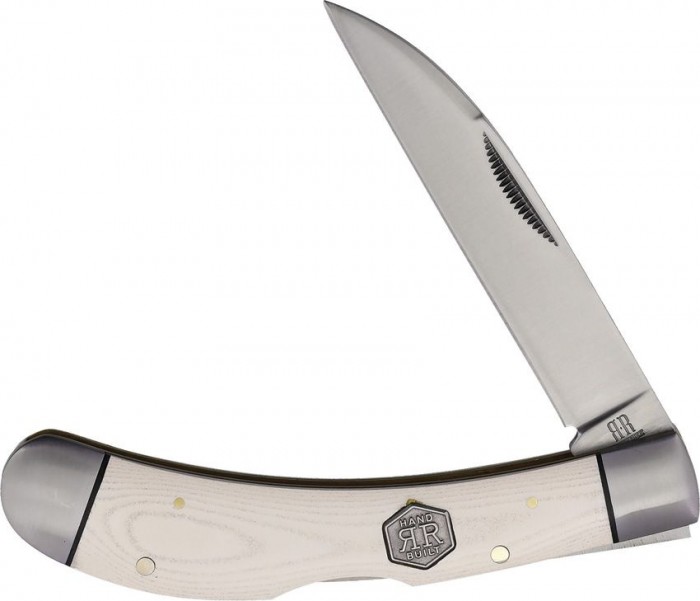 Rough Rider Lockback White Micarta RR2712