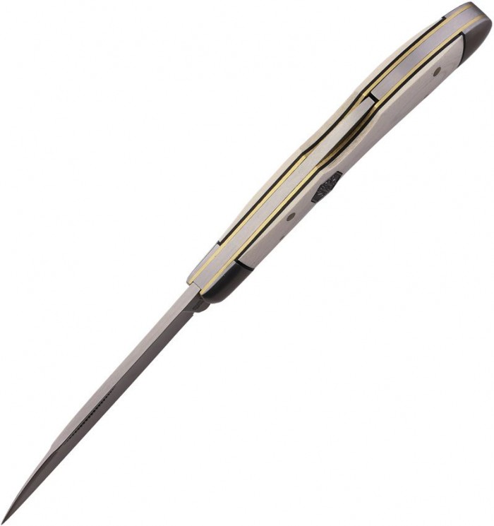 Rough Rider Lockback White Micarta RR2712