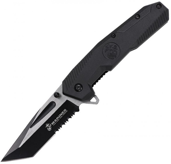 USMC Linerlock A/O Black USMA3007BK