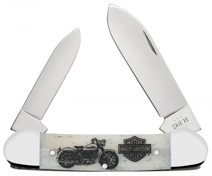 Case SS Harley-Davidson Natural Bone Smooth Canoe CA52271