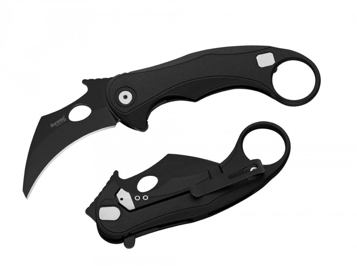 LionSteel Leone Mid M390 Aluminum All Black 01LS271