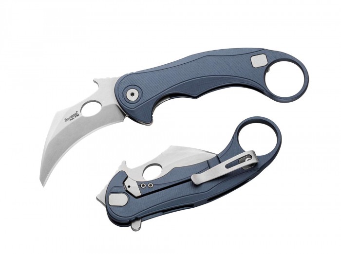 LionSteel Leone Mid M390 Blue Aluminum 01LS270