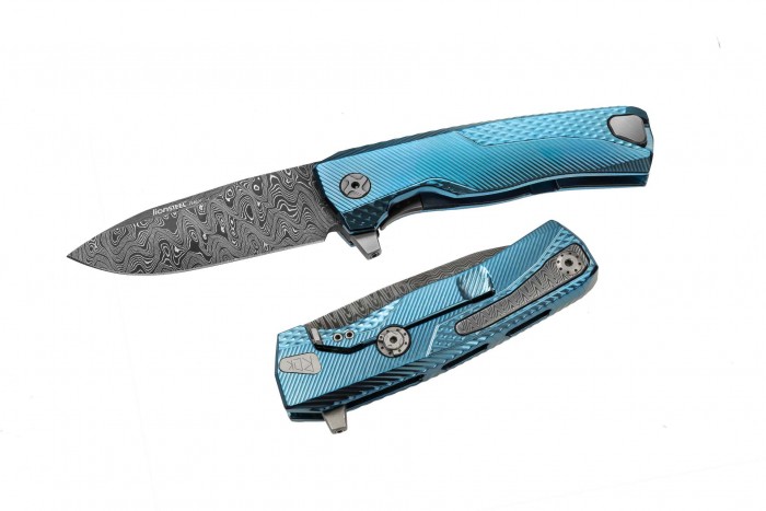 LionSteel ROK Damast Blue 01LS138DAM