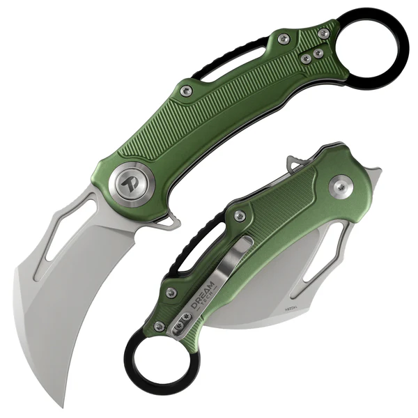 Dreamtech Button Lock Karambit Green DTK4221AGR