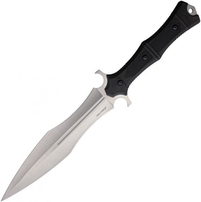 Tac Force Fixed Blade Black Satin TFFIX3001SL