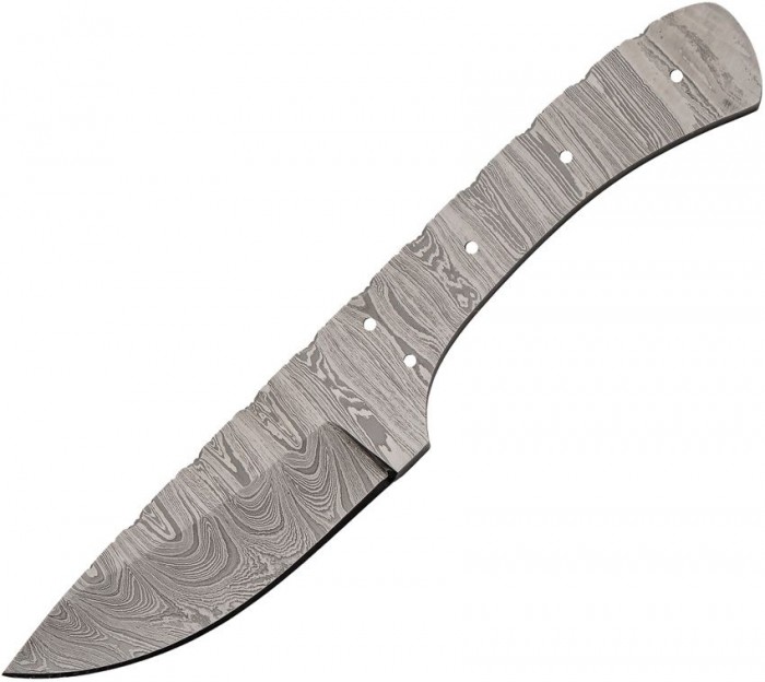 Knifemaking Drop Point Damascus Blank BLDM2745