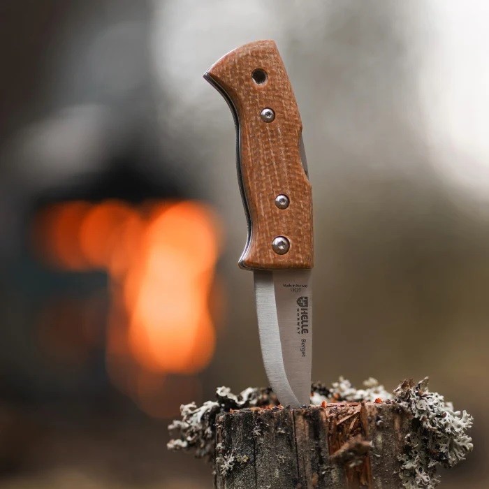 Helle Berget 12C27 Mustard Jute Micarta 01HE006