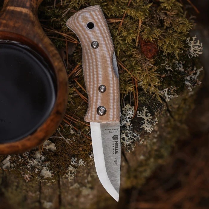 Helle Berget 12C27 Beige Canvas Micarta 01HE005