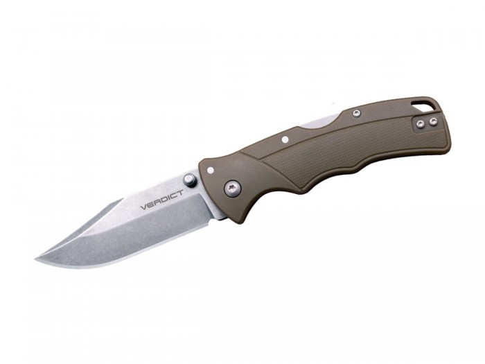 Cold Steel VERDICT GFN FLAT DARK EARTH CLIP FL-C3CPSSFDE C375C3PSFD