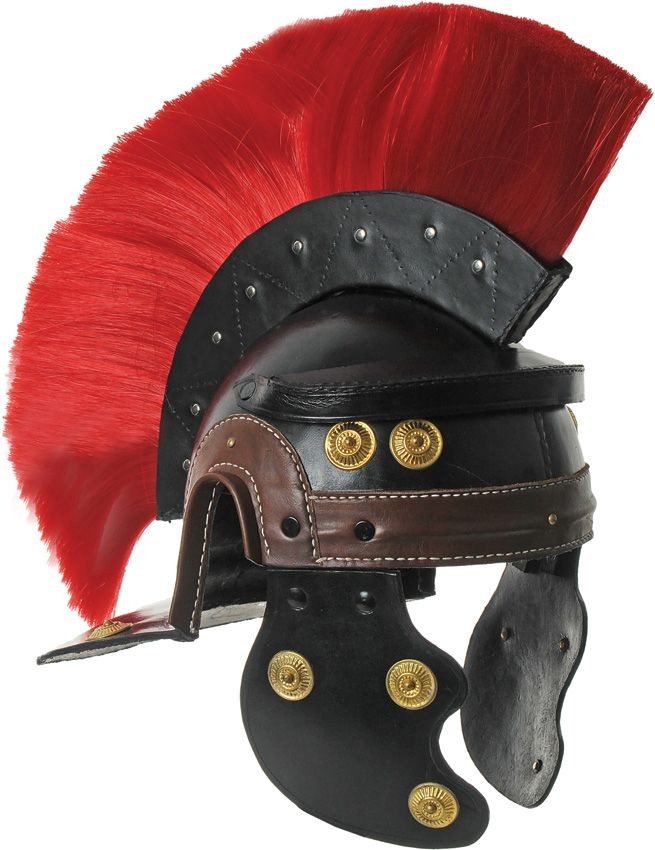 India Made Leather Roman Centurion Helmet PA911001