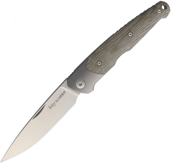 Viper Key Slip Joint Green Micarta V5978CV