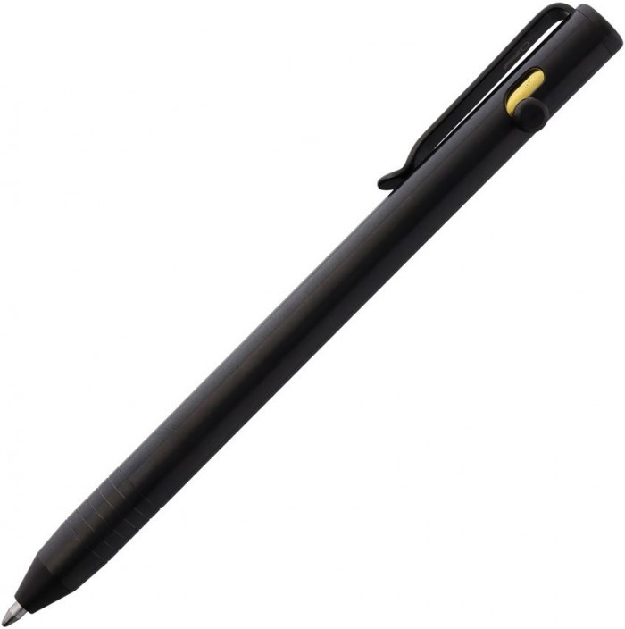 Big Idea Design Slim Bolt Action Pen Ti Black BIG008TSW