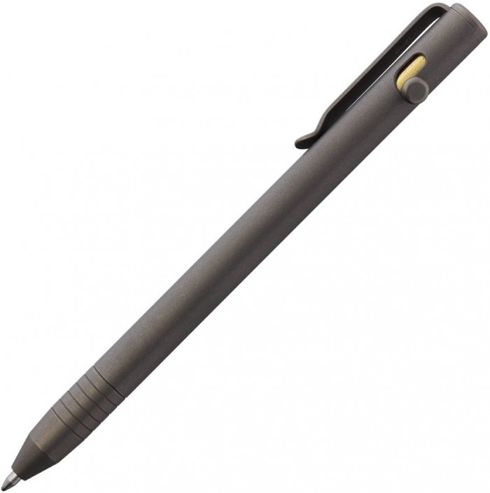Big Idea Design Slim Bolt Action Pen Ti Sw BIG008TBK