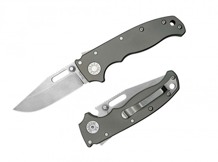 Demko Knives AD20.5 Clip Point 20CV Titanium Smooth 01DK004