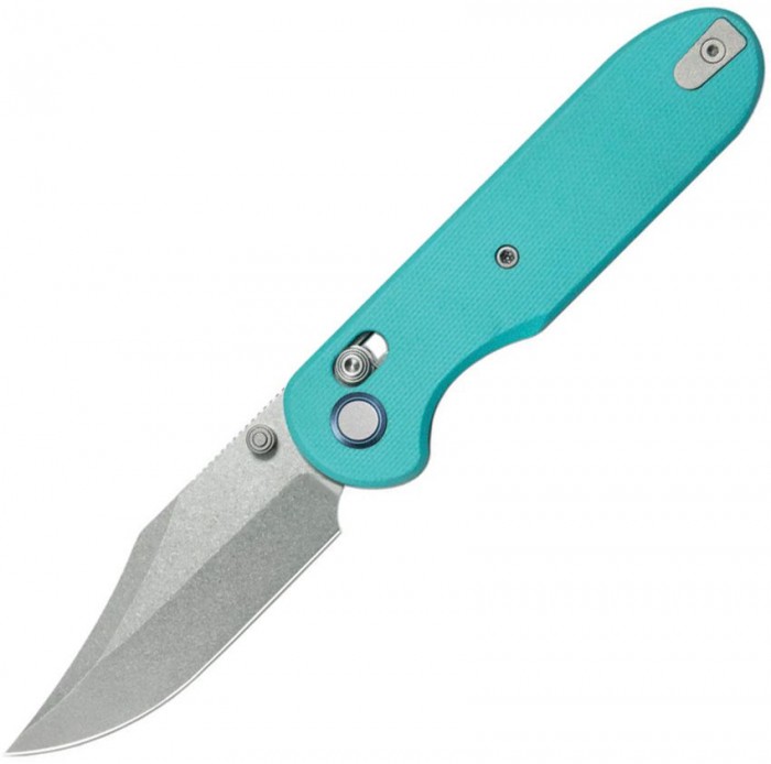 GEO Knife Ethereal Cutter Axis Lock Teal GEO2401G