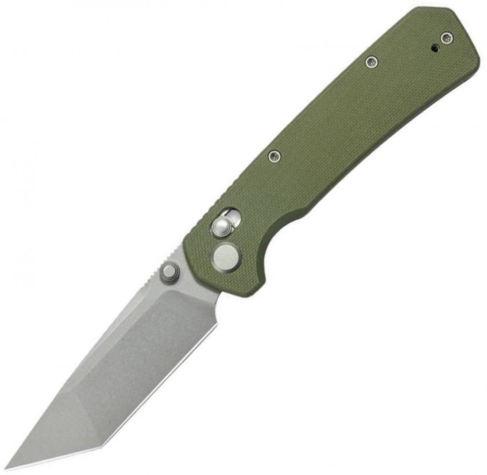 GEO Knife Blaze Crossbar Lock Green GEO2503H