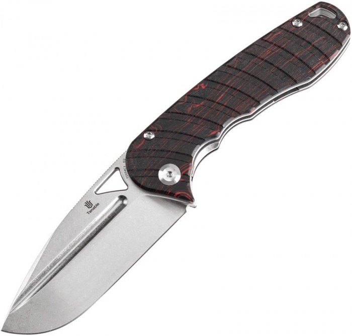 Tenable Bombur Linerlock Black and red T1054C1