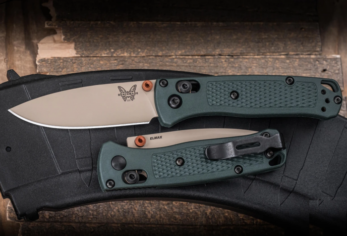 Benchmade MINI BUGOUT 533TN-2601 TAIGA GREEN PLAIN C37700053Z