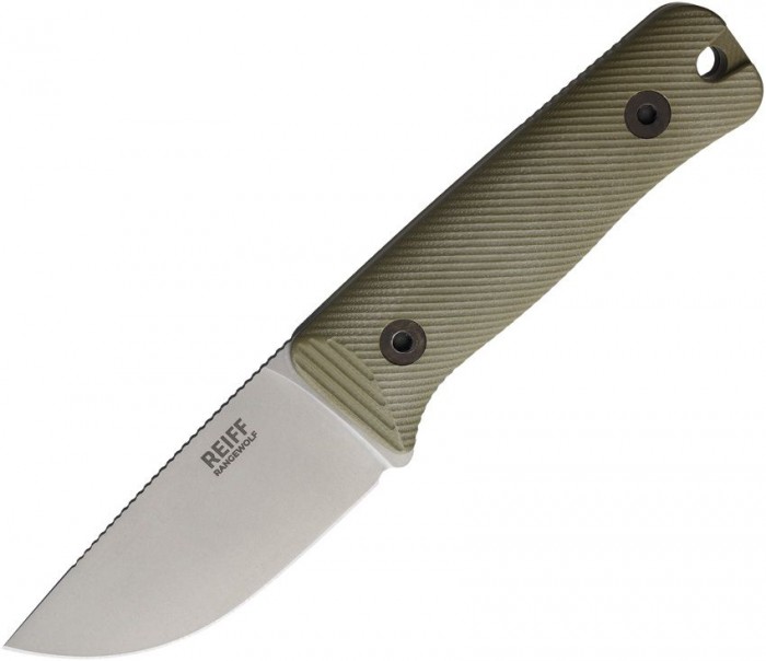Reiff Knives RangeWolf Fixed Blade Grn G10 REKRW139ODGBLKA