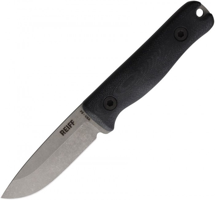 Reiff Knives F3 EDC Fixed Blade SW G10 REKF3119BLGBLKA