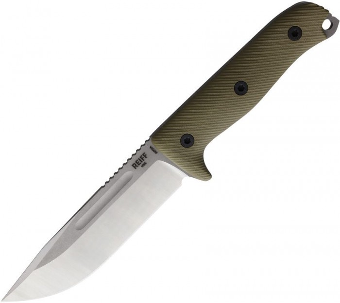 Reiff Knives Vicon 2T Fixed Blade OD G10 REKVN11EODGBLKA