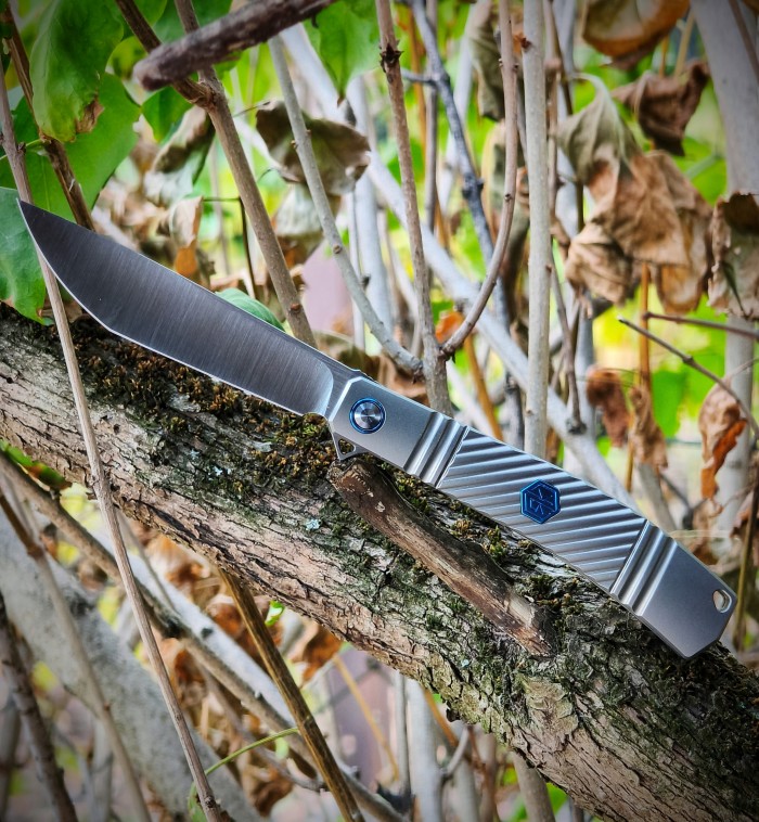 Rike Knife Framelock Gray RKKD03P