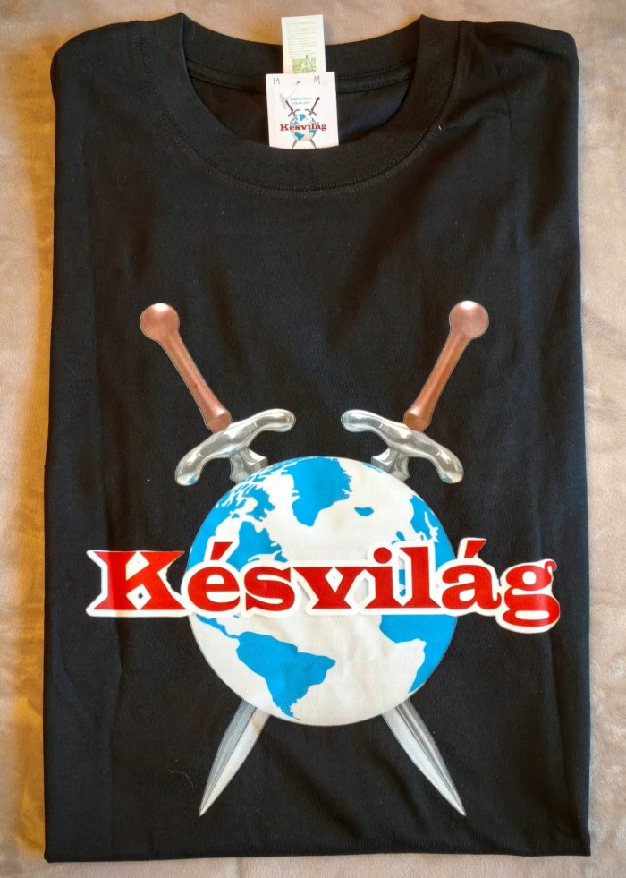 Késvilág Póló M méretben Késvilág logóval