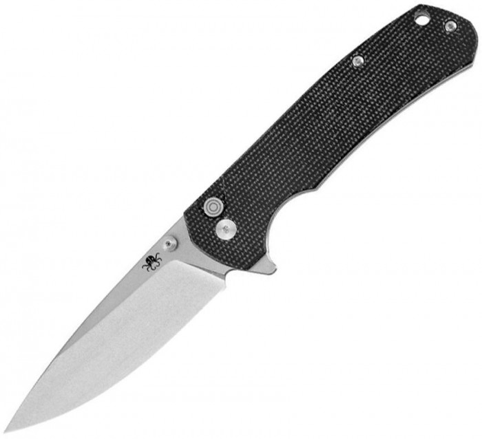 Klaken Knives StoneFang Button Lock Black KKNJ285BK