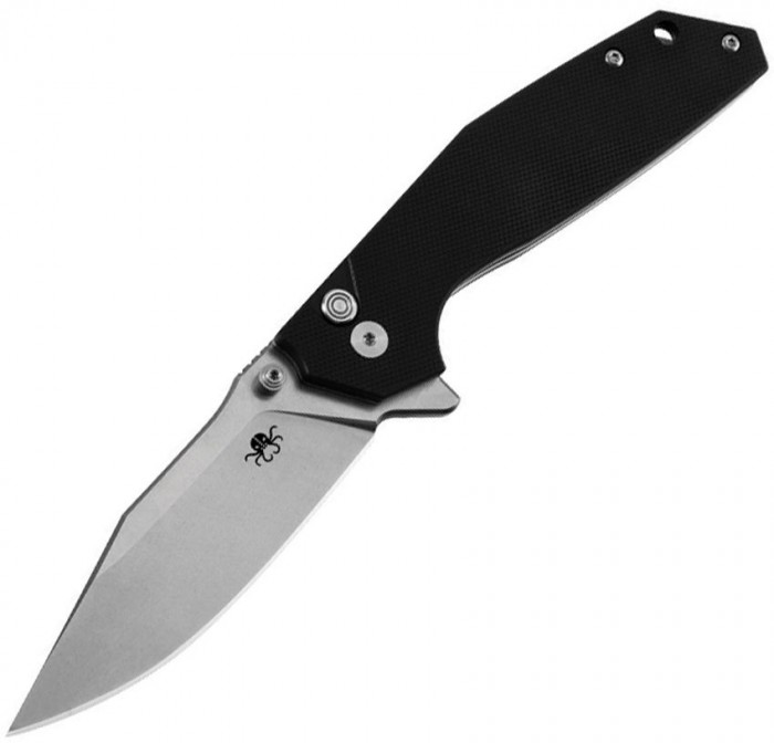 Klaken Knives Noir Button Lock Black KKNJ284D2