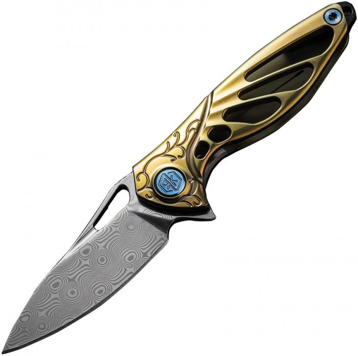 Rike Knife Mini Framelock Gold RKMINIGOLD