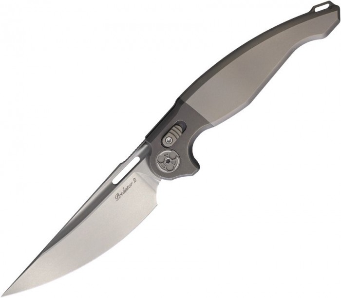 Rike Knife Predator 2 Crossbar Lock Gray RKPRED2P