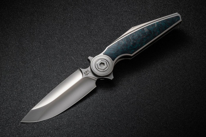 Rike Knife Viper 3 V2 Framelock Grn CF RK0210