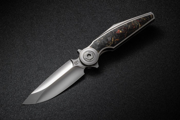 Rike Knife Viper 3 V2 Framelock Org CF RK0209