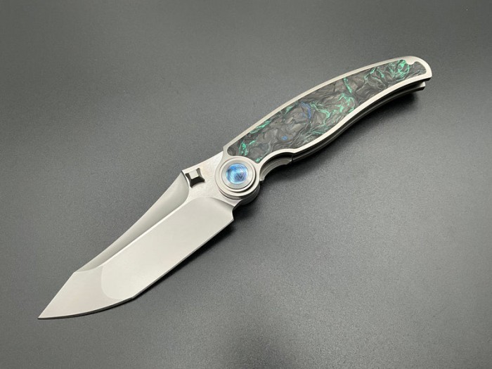 Rike Knife Hunter 1 Linerlock Grn CF RK0204