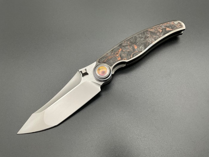 Rike Knife Hunter 1 Linerlock Rust CF RK0203