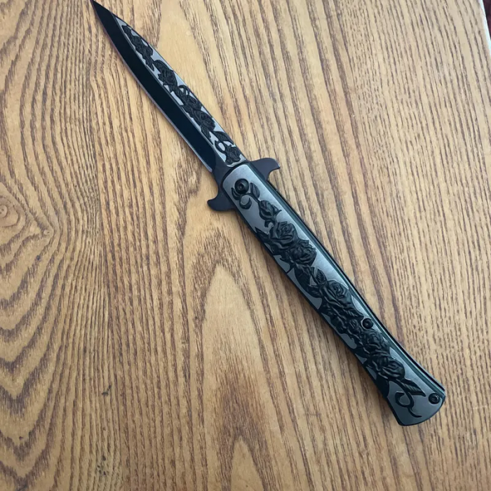 ElitEdge Stiletto Linerlock A/O Black EE10A119SB